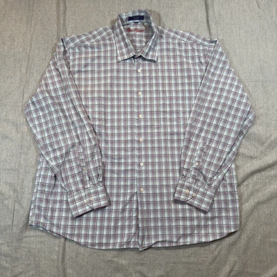 Camisa de vestir Alan River para hombre XXL a cuadros con botones manga larga bolsillo camisa a cuadros Foto 1 de 4