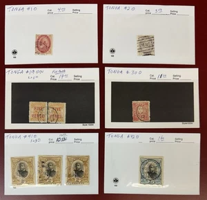 Tonga, Lote de Como Nuevo y Usado en 102 Tarjetas, Total Scott Cat. Val: $140,95 - Imagen 1 de 2