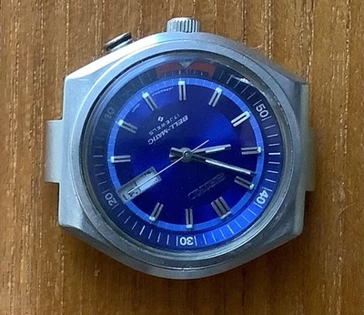 Caja de acero inoxidable vintage Seiko Bell Matic alarma modelo 4006 6049 hecha en agosto de 1973 Foto 1 de 4