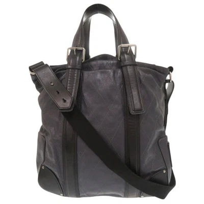 Bolso de Mano Chloe Mr. Paddington 2 Vías Bolso de Hombro Cuero Negro Usado 1018 Japón Foto 1 de 4