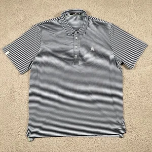 Polo RLX Ralph Lauren uomo XL a righe blu manica corta golf - Foto 1 di 6
