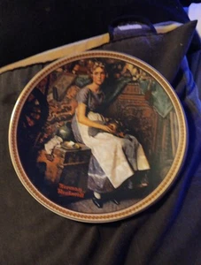 VINTAGE Norman Rockwell Knowles Collector’s Plate “Dreaming In The Attic”Set Of2 - Picture 1 of 7
