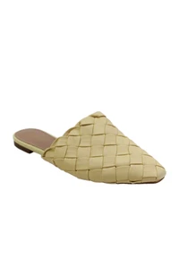 Circus by Sam Edelman Womens Slip On Woven Leather Mules Beige Size 8M - Picture 1 of 6