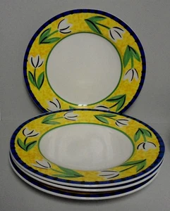 Mikasa FLOWER FEST Dinner Plates SOLD IN SET OF FOUR More Items Here - Picture 1 of 3