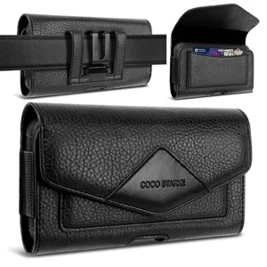 Leather Cell Phone Holster Belt Loop Phone Belt Holder for Men Carrying Phone... - Picture 1 of 7