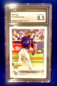 2022 Topps WANDER FRANCO #215 RC Rookie GRADED 8.5 NM-MT+ - Picture 1 of 2