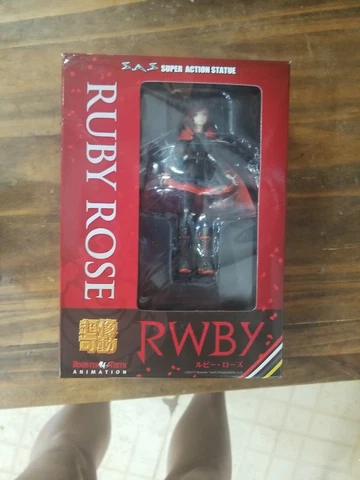 Super Action Statue SAS RWBY Ruby Rose Action Figure EUC Complete Cover