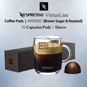 Cápsulas de café NESPRESSO línea Vertuo 10 cápsulas 1 manga INTENSO azúcar morena tostado - Imagen 1 de 2