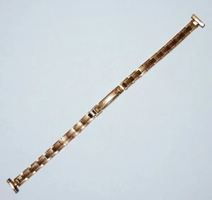 9.25mm lug Vintage Retro Lady's Gold Plated 1/10 18CTS Bracelet, Rare, Preowned  - Picture 1 of 8