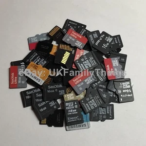 Mieszanka Bulk 25 x 16GB Oryginalne niemarkowe markowe mieszane karty pamięci Micro SD TF - Zdjęcie 1 z 1