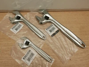 FACOM 6" 101.6 8" 101.8 10" 101.10 CHROMED QUICK ADJUSTABLE SPANNER WRENCH SET - Picture 1 of 1