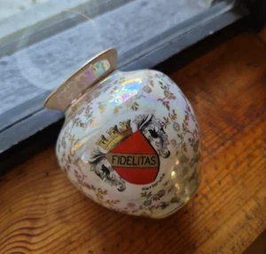 Vintage FIDELITAS Karisruhe Vase Bavaria Schack ECHT GOLD Opalescent signed - Picture 1 of 9