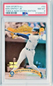 Ken Griffey Jr 1998 Sports Illustrated Then & Now RARE EXTRA EDITION  /500 PSA 8 - Picture 1 of 3