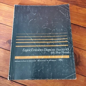 Shop Manual 1990 Ford Probe 2.2L Festiva 1.3L 1991 Escort 1.8L Engine Emissions - Picture 1 of 6
