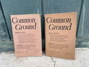Scarce Book Common Ground Common America Political Info Summer 1941 /Autumn 1940 - Picture 1 of 5