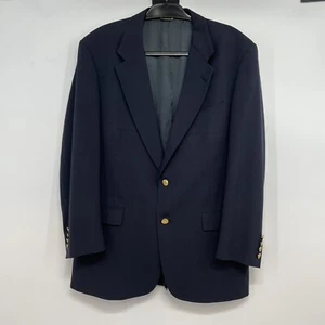 Austin Reed Men’s 40R Wool 2 Gold Button Blazer Navy Blue - Picture 1 of 10