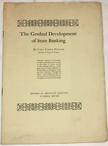 State Banking by Noble Foster Hoggson  Epochs American Banking #7 1927 - Imagen 1 de 4