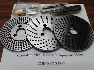 DP-1 index plates set, dividing plates for 3",4",5", 6" rotary tables #DP-1-new - Picture 1 of 5