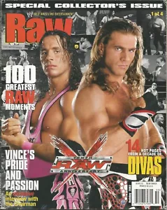 HOLIDAY 2002 WWE RAW WRESTLING MAGAZINE BRET HART SHAWN MICHAELS MCMAHON DIVAS - Picture 1 of 1