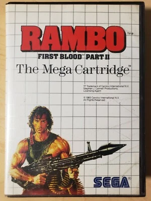 Rambo: First Blood Part II for Sega Master System Complete Tested Working - Image 1 of 4