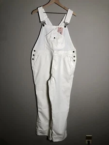 Neu mit Etikett Quitte Damen-Overall Bio-Stretch-Baumwoll-Twill entspannt Gr. L elfenbeinweiß - Bild 1 von 9