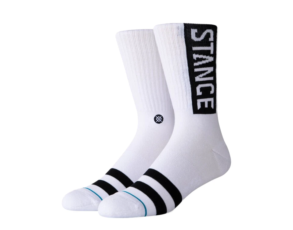 Calcetines Stance UnCommon Solids Classic OG blancos/negros M556D17OGG-WHT Foto 1 de 1