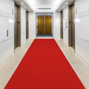 Red Carpet Runner for Party Runway Aisle for Wedding Banquets Prom Decor 360gsm - Picture 1 of 16