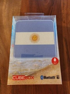 Nakamichi Portable Bluetooth Cube Speaker Argentina Flag Design - Picture 1 of 2