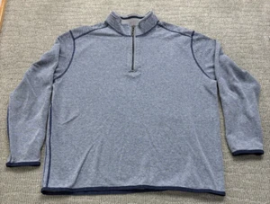 Tommy Bahama Mens 2XL Blue 1/4 Zip Sweater Golf Casual Outdoor - Picture 1 of 7