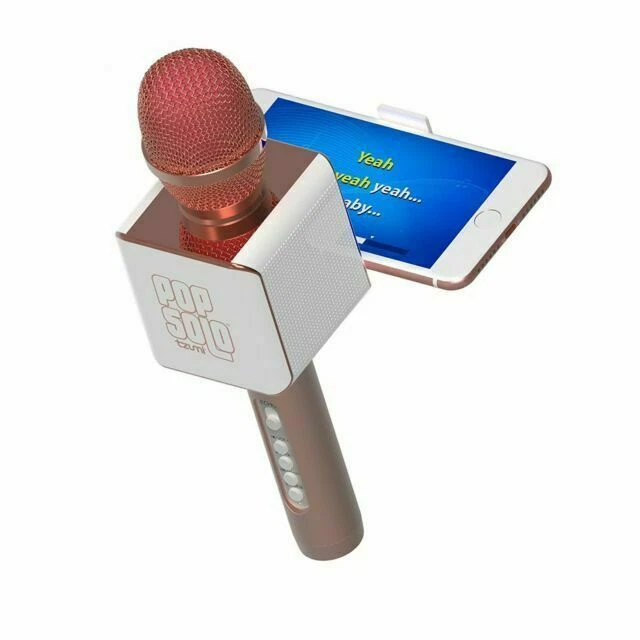 Tzumi 4956-RG PopSolo Bluetooth Karaoke Microphone and Speaker