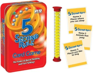 5 Second Rule Tinned Game | Fast-Paced Family & Party Game | Think Quick, Answer - Picture 1 of 12