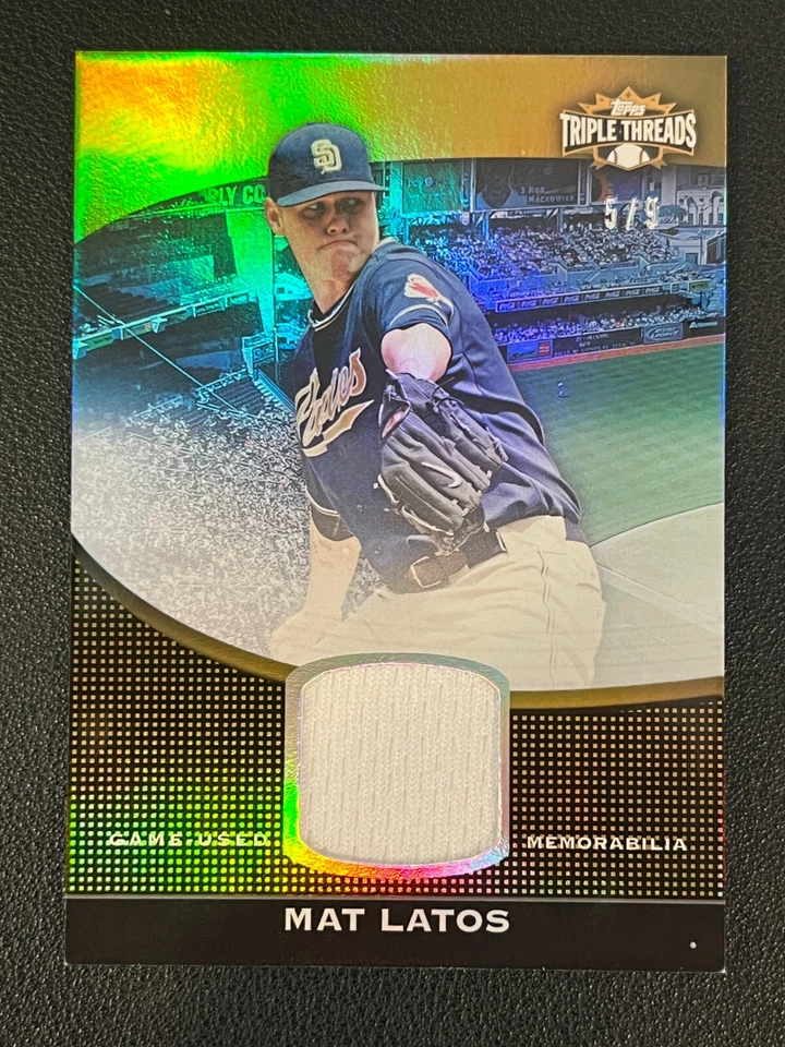 Mat Latos 2011 Topps Triple Threads Relic Game Used /9 Padres - Image 1 of 2