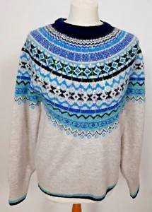 White Stuff Frosted Fair Isle Jumper 12 M Medium - Picture 1 of 9