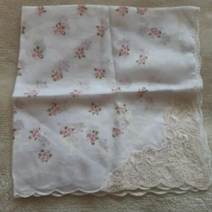 Celine Baby Pink Ribbon Handkerchief Scarf - Picture 1 of 5