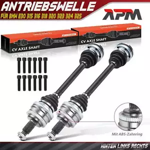 2x Antriebswelle Hinten mit ABS Ring für BMW E30 315 316 318 320 323 324 325 M3 - Bild 1 von 8
