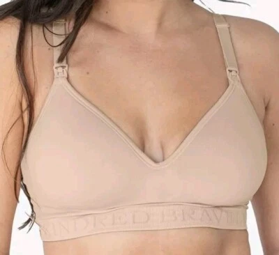 Kindred Bravely Signature Contour Maternity And Nursing Plunge Bra Beige Size L - Image 1 of 3