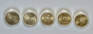 Rare 2002 Quarter Dollar Coin Set 5 Different States Sealed in Original Capsule - Picture 1 of 2