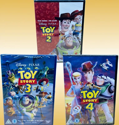 Toy Story 2, 3 & 4 DVD Bundle (New and Sealed) - Image 1 of 4