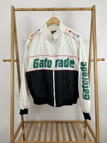 VTG 80s Darrell Waltrip Gatorade Nascar Pit Racing Team Swingster Jacket XL Cover