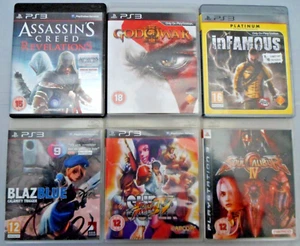 Lotto giochi x6 Playstation 3 (PS3) (Street Fighter 4, Blazblue, God War 3, Soul 4) - Foto 1 di 24