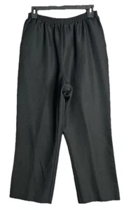 Alfred Dunner Womens Polyester Pull On Pants Pockets Black Size 14 (28W-30Wx28L) - Picture 1 of 8