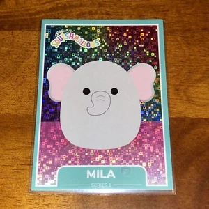 Squishmallow Mila the Elephant ~ Series 1 Trading Card Squishmallows Pixel #14 - Picture 1 of 3