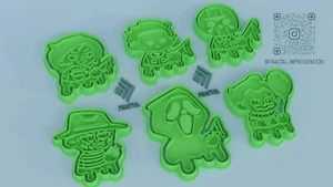 Juego de 6 películas de terror cortadores de galletas de Halloween - Imagen 1 de 1