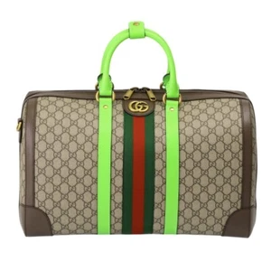 GUCCI Boston Bag Travel Bag Unisex Savoy Medium Canvas 724642 FADHS 9756 Beige - Picture 1 of 9