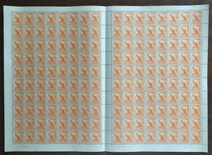 1937-56 ZOOLOGICAL SERIES 1/2d FULL SHEET 160 PRE-DECIMAL STAMPS FRESH MUH #12 - Bild 1 von 2