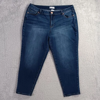 Jeans Lane Bryant para mujer 18 azul tiro bajo Boyfriend Flex Denim Foto 1 de 4