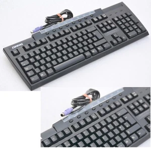 BLACK COMPAQ IPAQ PS/2 PS2 TASTATUR KEYBOARD 122659-038 ENGLISH UK LAYOUT - Picture 1 of 1