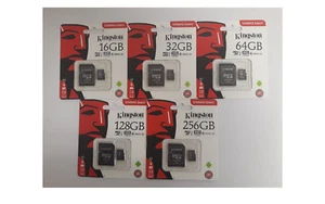 TARJETAS MICROSD KINGSTON / TOSHIBA 16/32/64/128/256GB CLASE 10 + ADAPTADOR SD - Foto 1 di 14