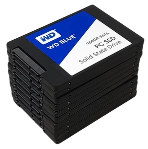 Zestaw 10 Western Digital WD Blue WDS250G1B0A 250GB SATA 2.5" 90-99% Health SSD - Zdjęcie 1 z 2