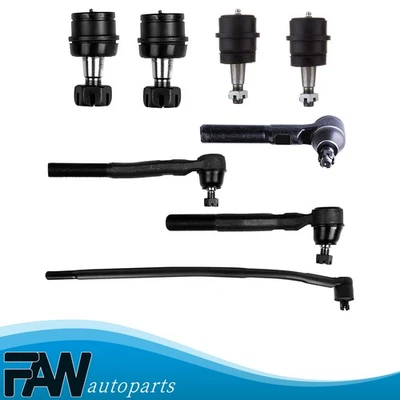 Fits 2007 2008-17 Jeep Wrangler Front Pitman Arm Ball Joint Tie Rod End 8Pieces Foto 1 de 4